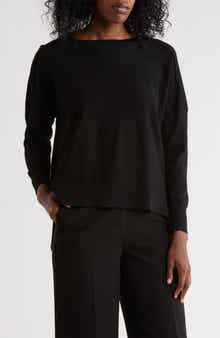 Adrianna Papell Drop Shoulder Tunic Sweater