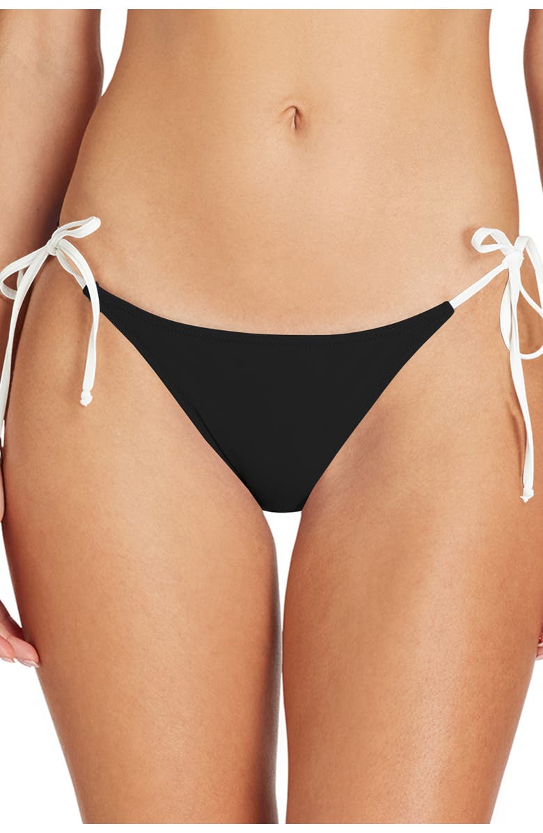 VALIMARE Ibiza Side Tie Bikini Bottom, Alternate, color, Black