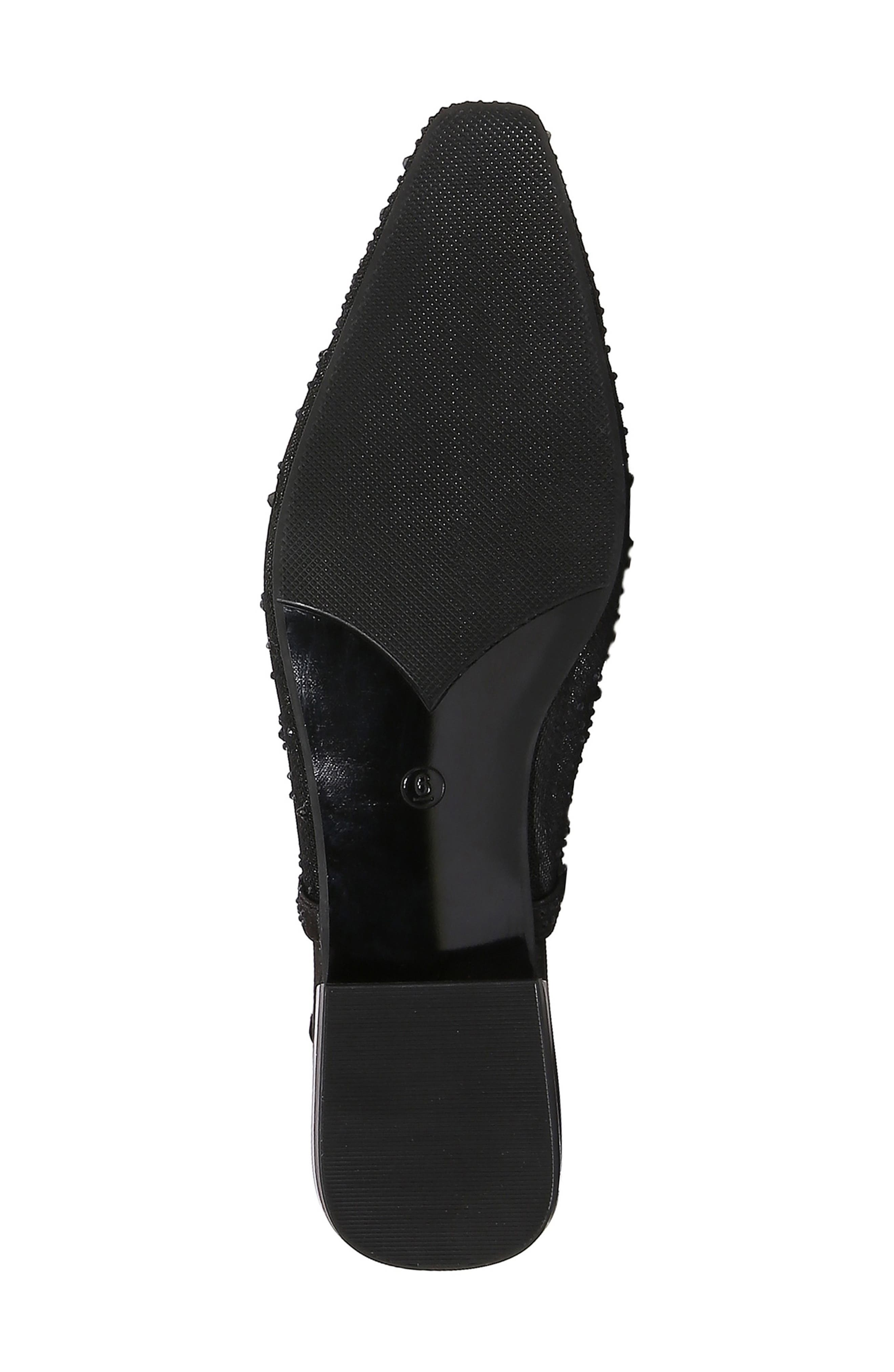 LADY COUTURE Kar Embellished Slingback Flat, Alternate, color, Black