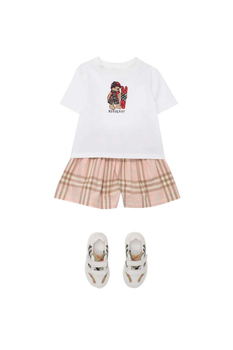 Check Cotton Shorts, Alternate, color, Archive pink