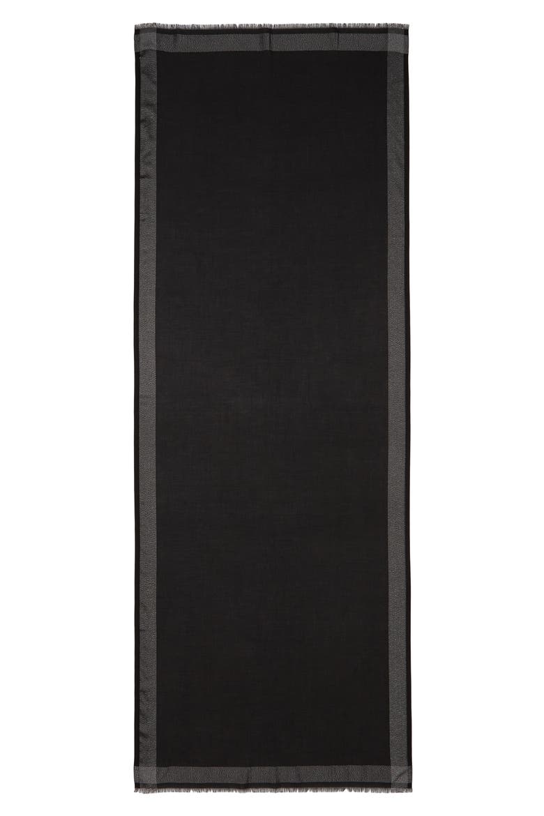 Shimmer Wrap Scarf, Alternate, color, BLACK