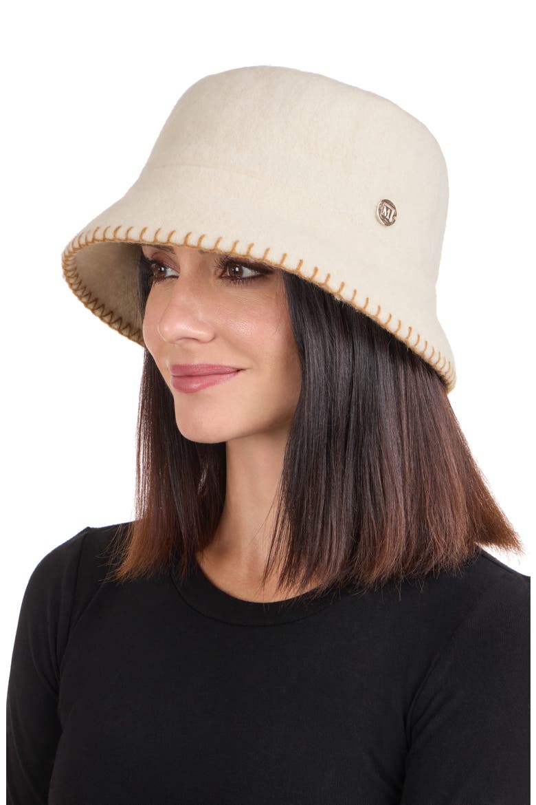 Wool Felt Bucket Hat, Alternate, color, IVORY