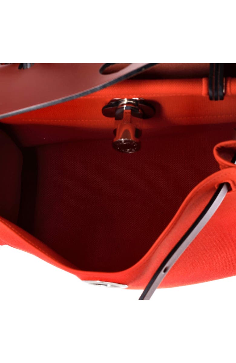 Pre-Owned Hermes Herbag Zip Leather and Toile 31, Alternate, color, Orange Poppy