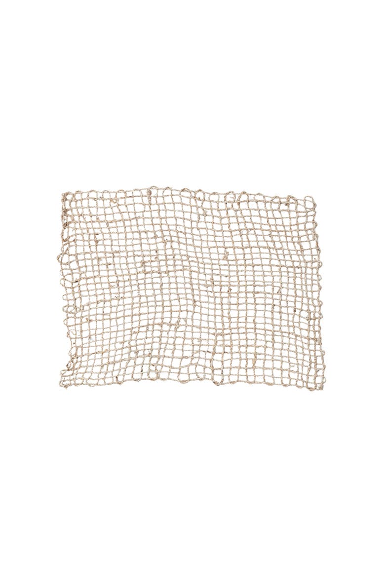 Braided Banana Leaf Placemat, Natural, Main, color, Natural