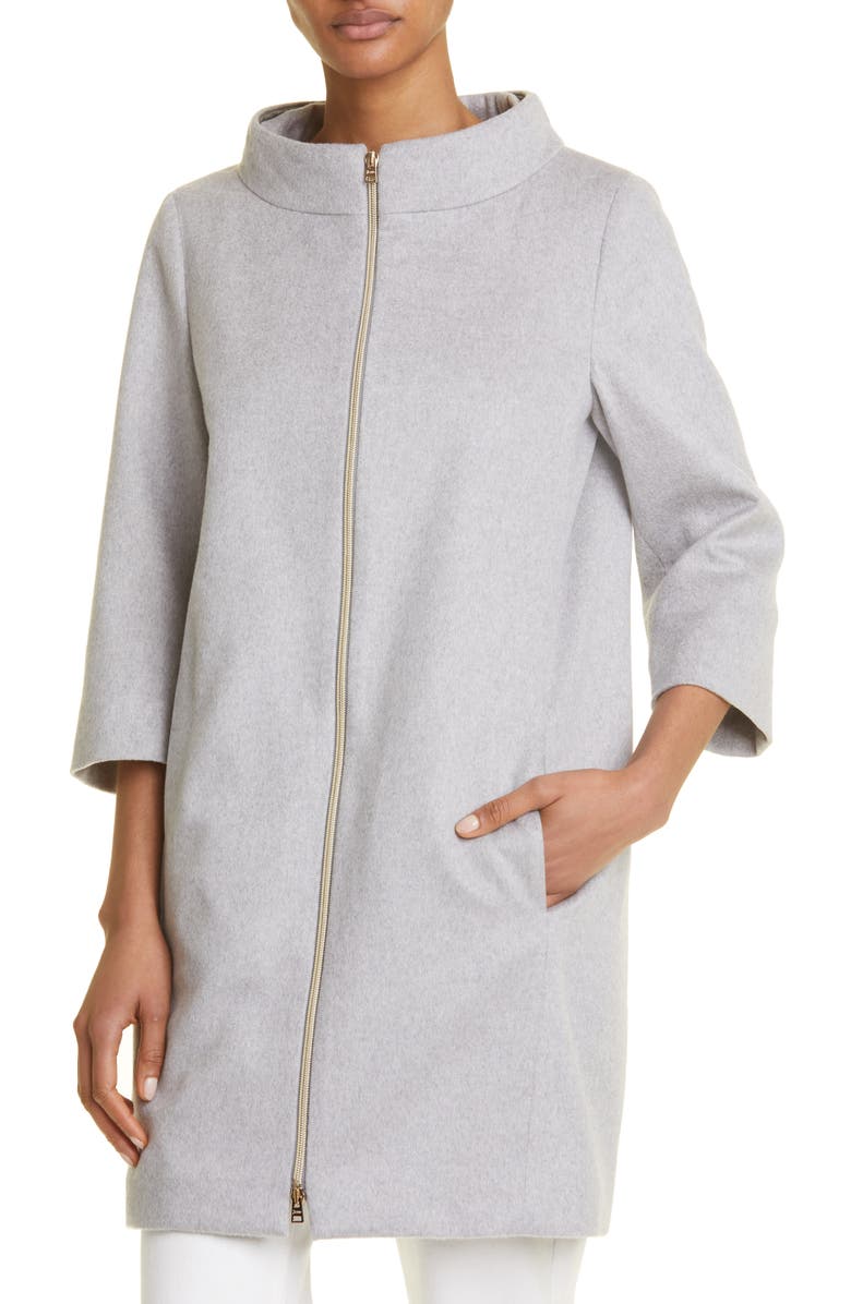 Herno Cashmere Coat with Removable Puffer Jacket, Alternate, color, 