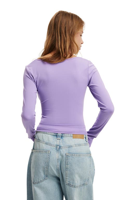 Cotton On Hold Me Long Sleeve In Purple