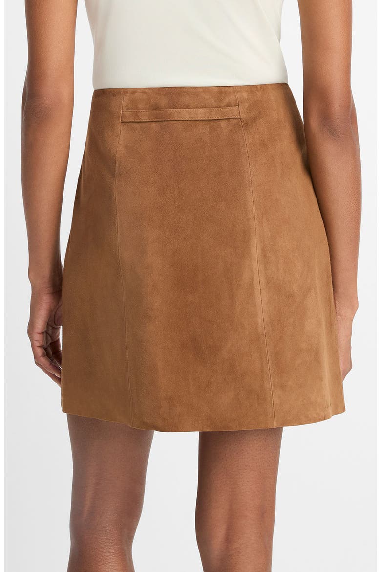 Belted Suede Miniskirt, Alternate, color, CAMARILLO