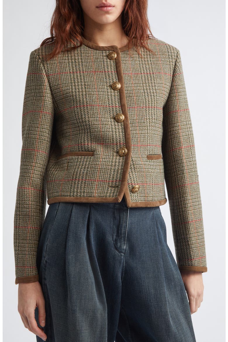 Journey Boxy Jacket, Alternate, color, CORIANDER/ CYPRES/ SCARLETT