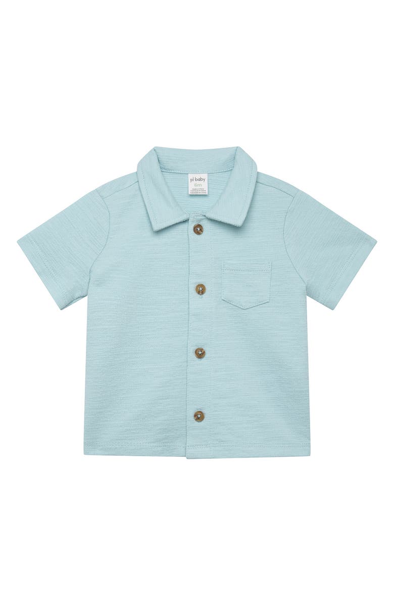 PL Baby by Petit Lem 3-Piece Terry Polo & Shorts Set, Alternate, color, 