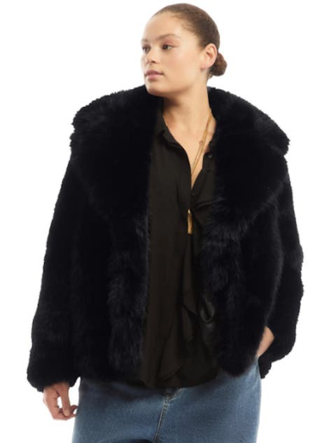 Faux Fur Coat (plus)