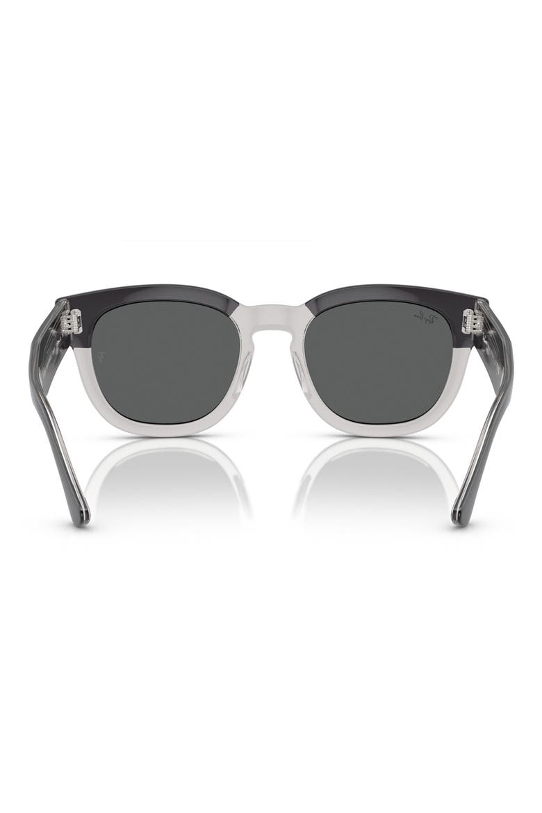 Mega Hawkeye 53mm Square Sunglasses, Alternate, color, DARK GREY
