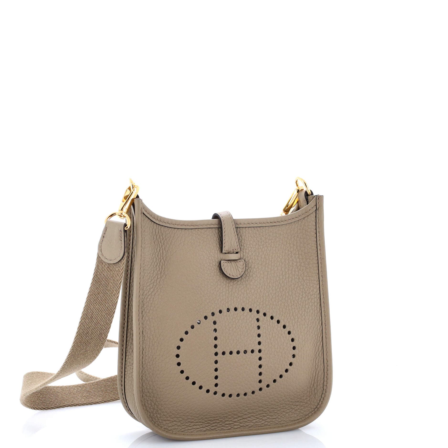Pre-Owned Hermes Evelyne Bag Gen III Clemence TPM, Alternate, color, Beige Marfa