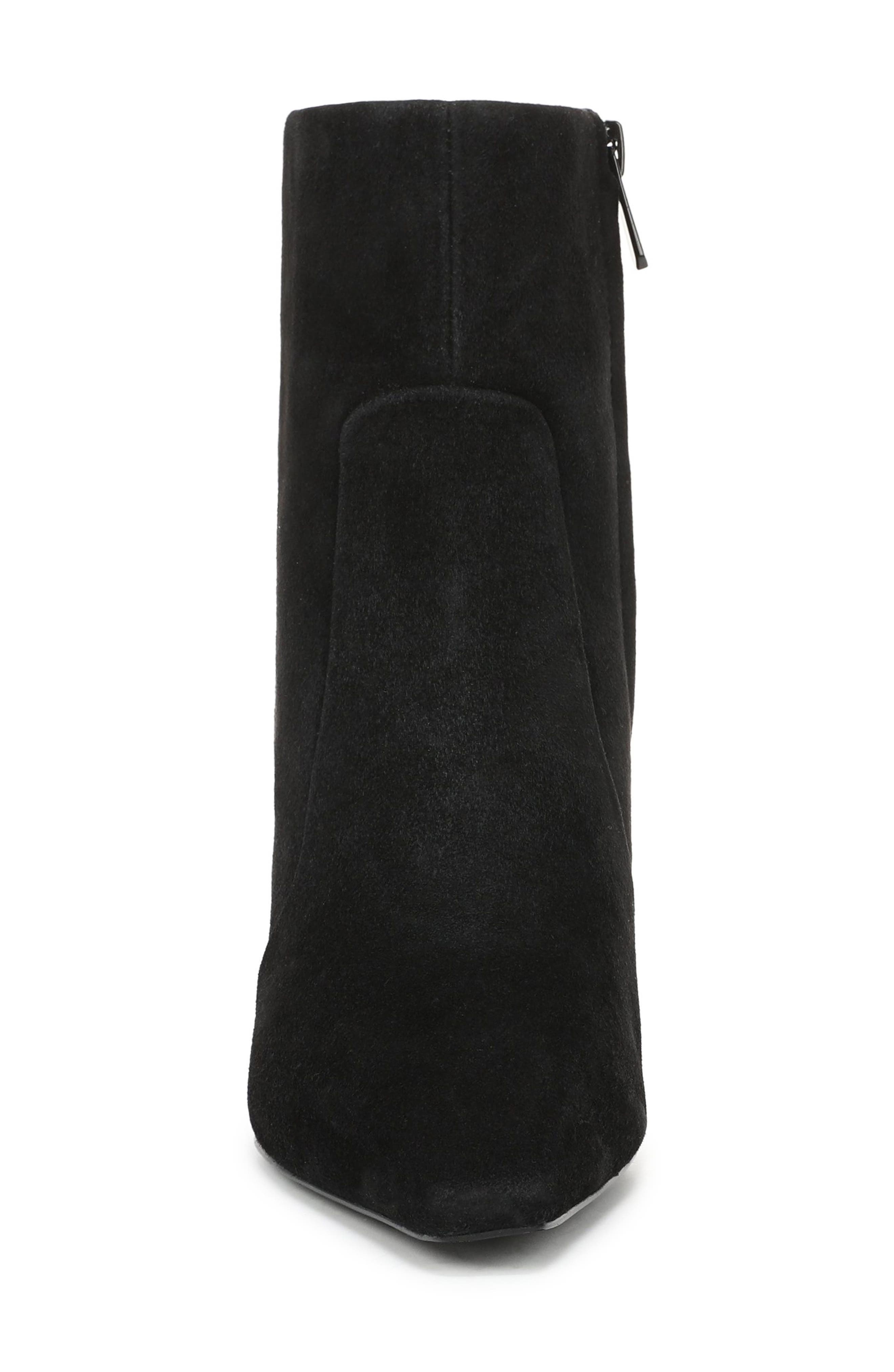 Scottie Block Heel Bootie, Alternate, color, BLACK SUEDE