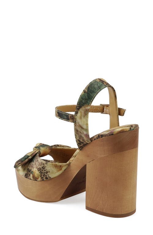 Candies Candie's Knotted Platform Sandal In Multi
