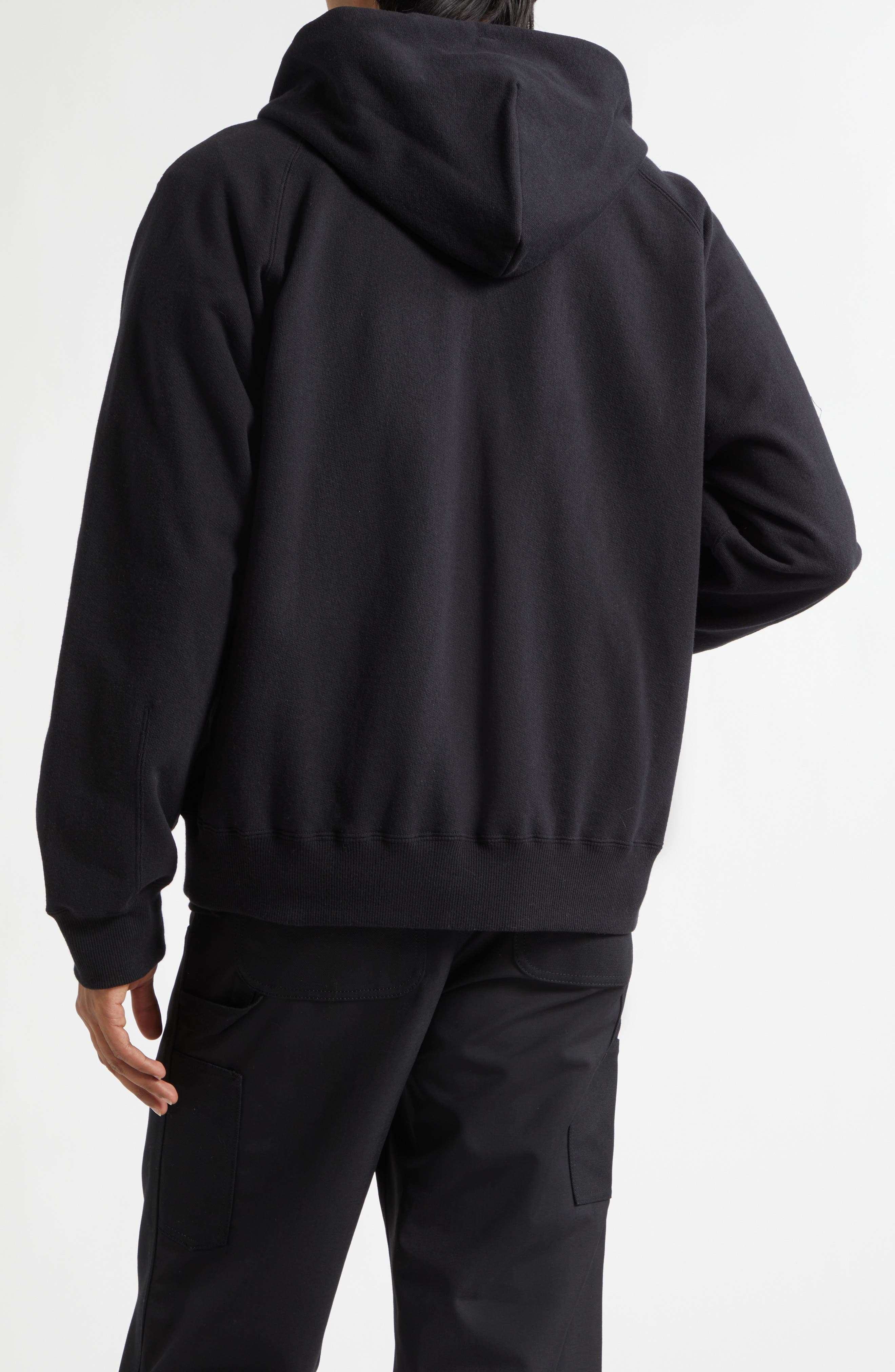 Sacai Carhartt WIP Cotton Jersey Full Zip Hoodie (Men) | Nordstrom