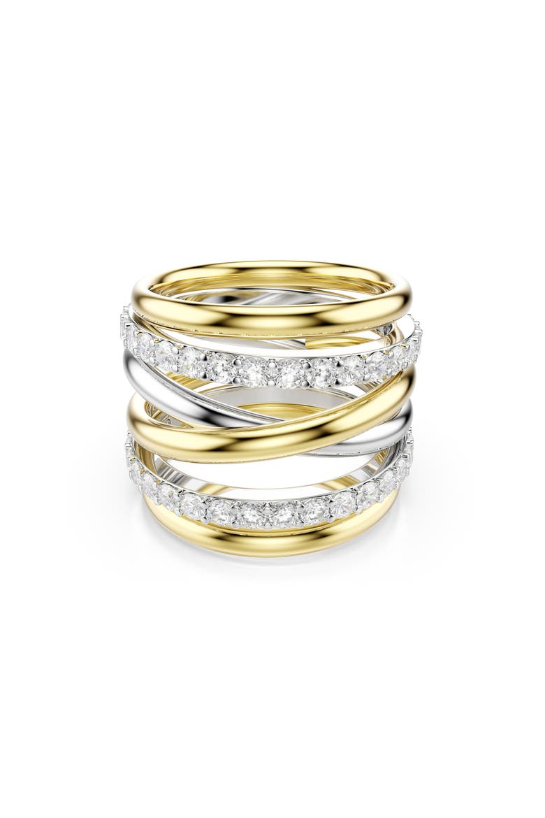 Hyperbola Set of 3 Stackable Rings, Main, color, GOLD/ SILVER