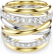 Swarovski Hyperbola Set of 3 Stackable Rings