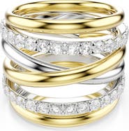 Swarovski Hyperbola Set of 3 Stackable Rings