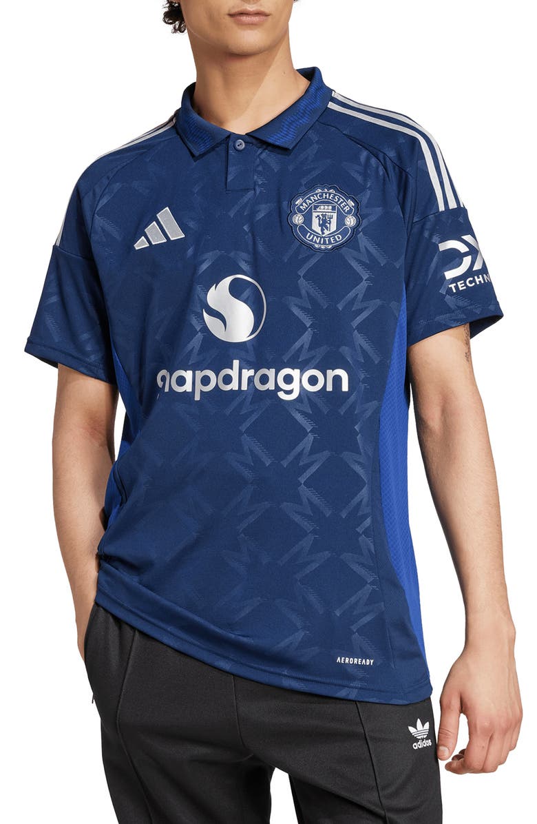 adidas Manchester United 24/25 Away AEROREADY Training Jersey Top, Main, color, 