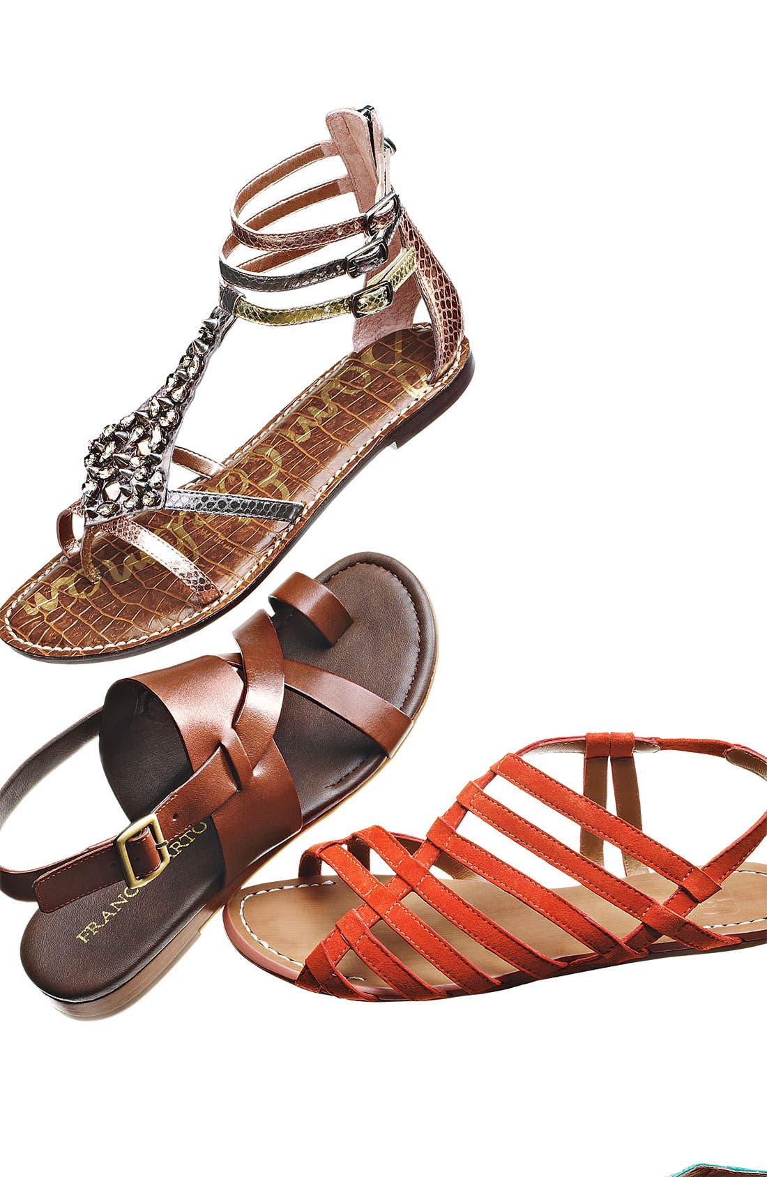 'Georgina' Sandal, Alternate, color, NATURAL LEATHER