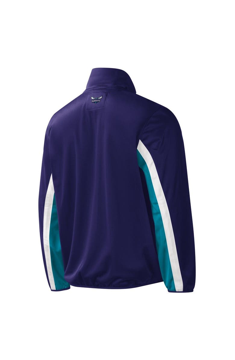 G-III SPORTS BY CARL BANKS Men's G-III Sports by Carl Banks Purple Charlotte Hornets Contender Wordmark Full-Zip Track Jacket, Alternate, color, Purple