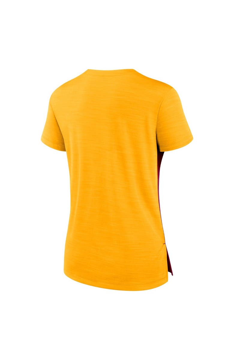 Nike Women's Nike Burgundy/Gold Washington Commanders Impact Exceed Performance Notch Neck T-Shirt, Alternate, color,