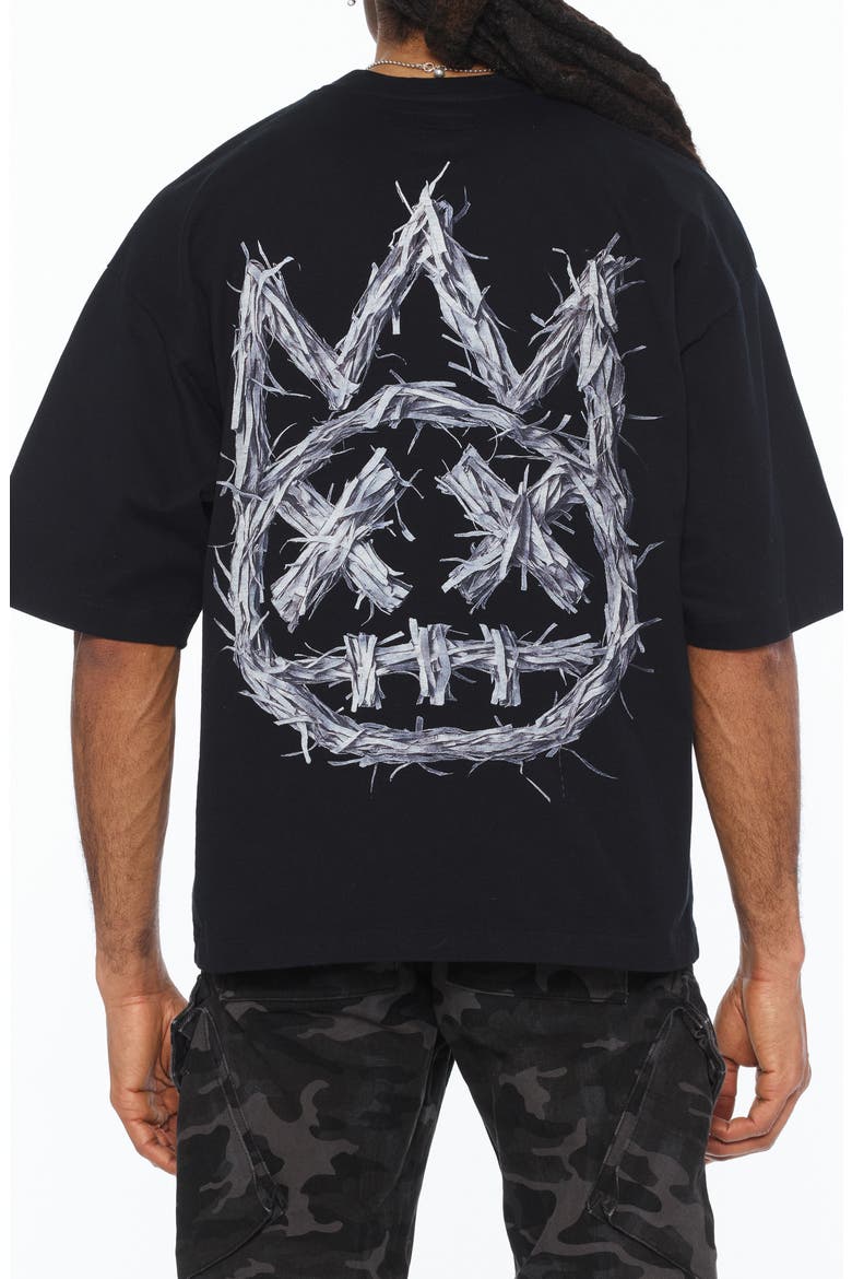 Cult Graphic Oversized T-Shirt, Alternate, color, BLACK