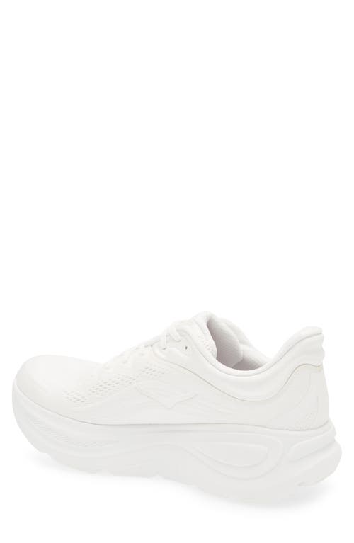 Hoka M Bondi 9 Synthetic Fabric Sneakers In White
