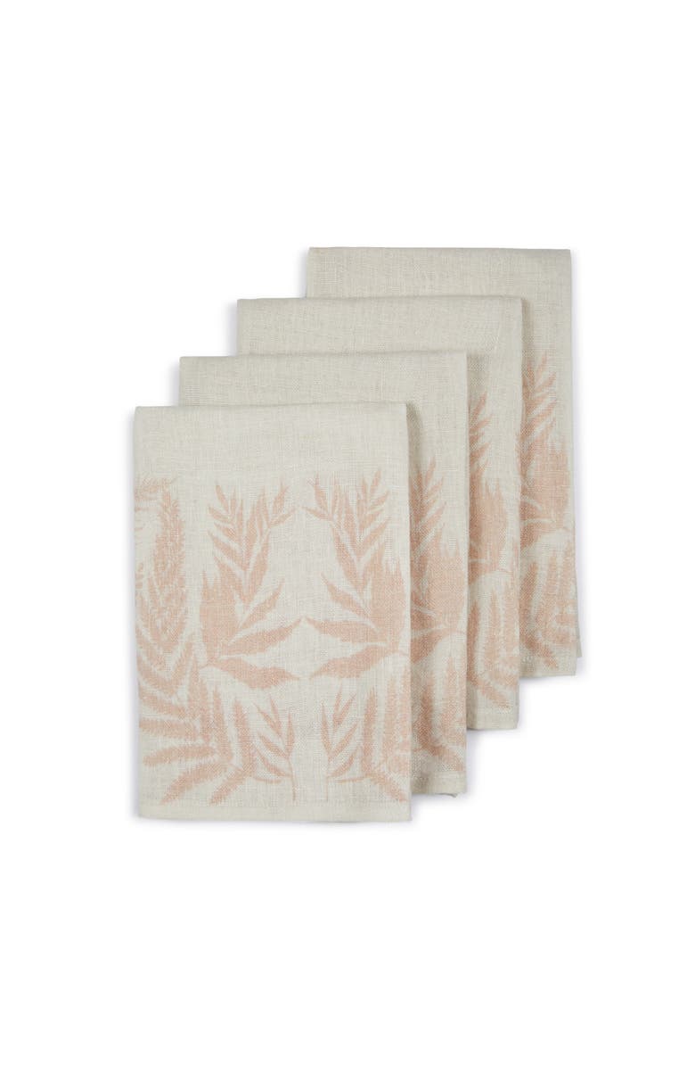 MAJKA Forest Ferns Napkins - Set of 4, Alternate, color, Charleston Gray & Coastal