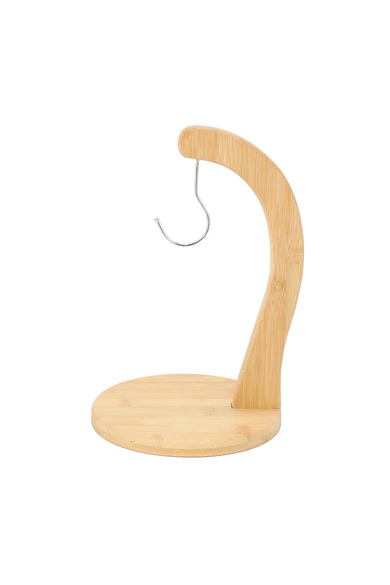 Wood Banana Hanger, Alternate, color, Bamboo