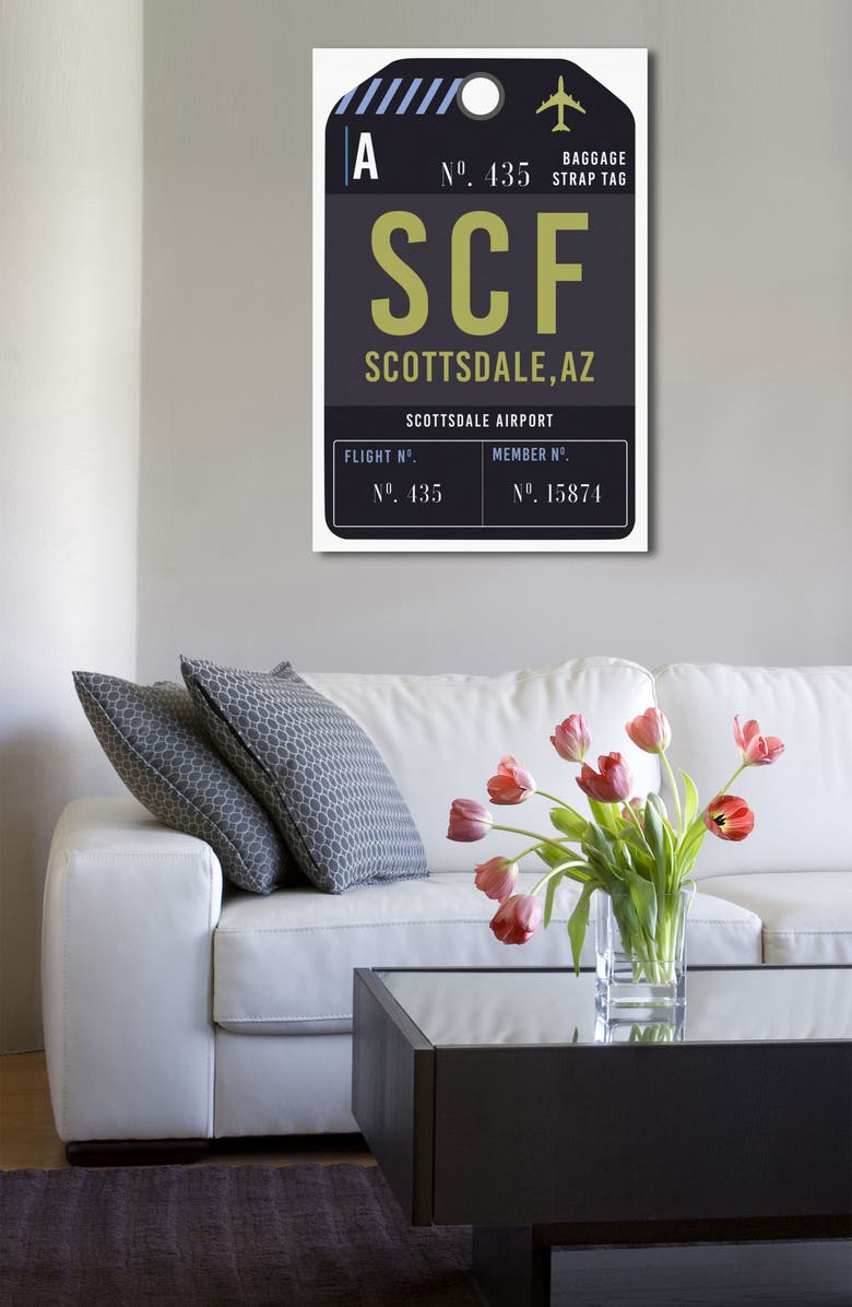 Oliver Gal Scottsdale Luggage Tag Wall Art, Alternate, color,