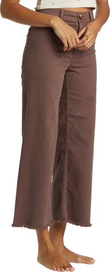 Free Fall Stretch Crop Wide Leg Pants