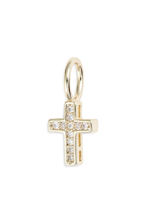 Crystal Cross Charm