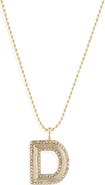 BaubleBar Arianna Initial Pendant Necklace