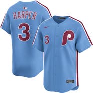 Nike Men's Nike Bryce Harper Light Blue Philadelphia Phillies Alternate Limited Player Jersey