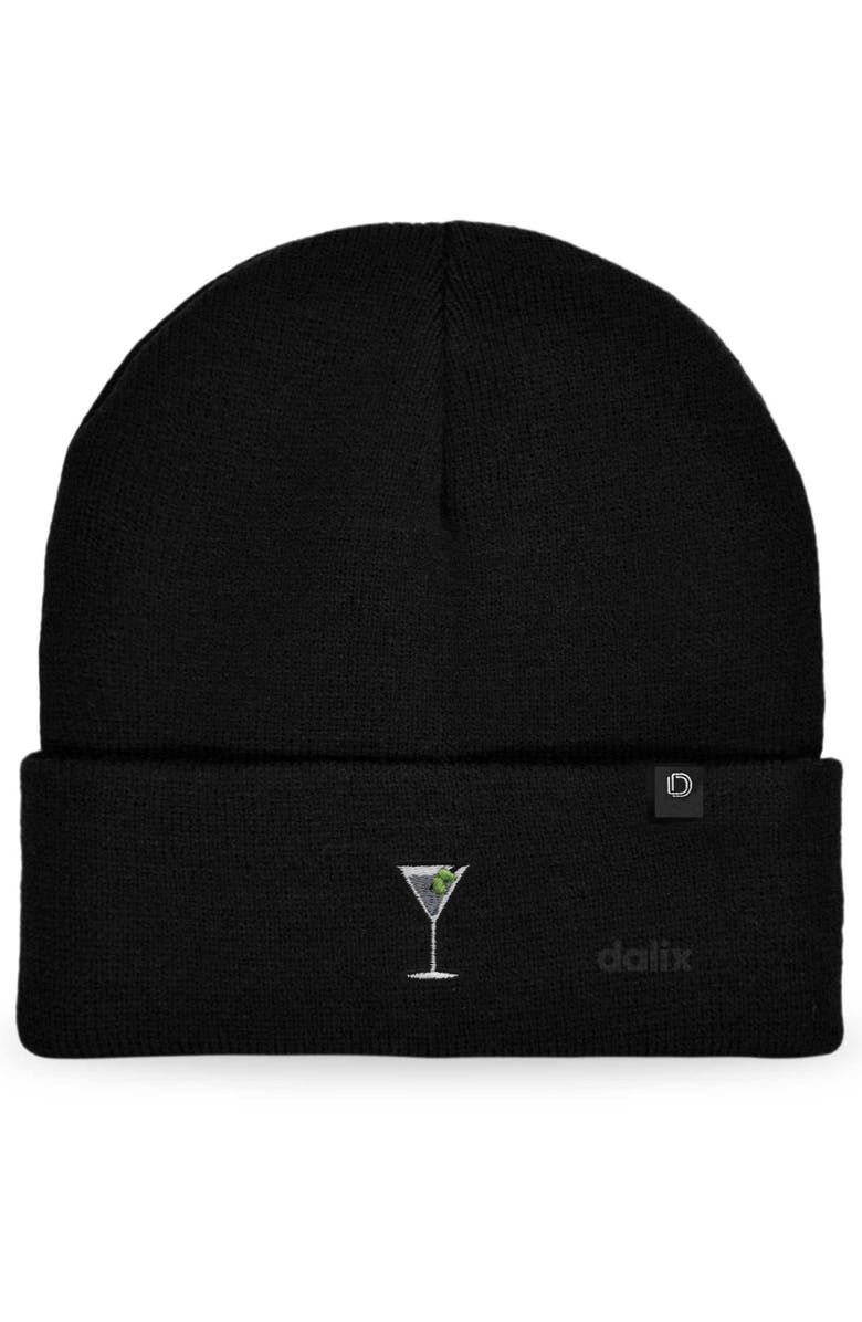 Dalix Martini Beanie Cap, Main, color, Black