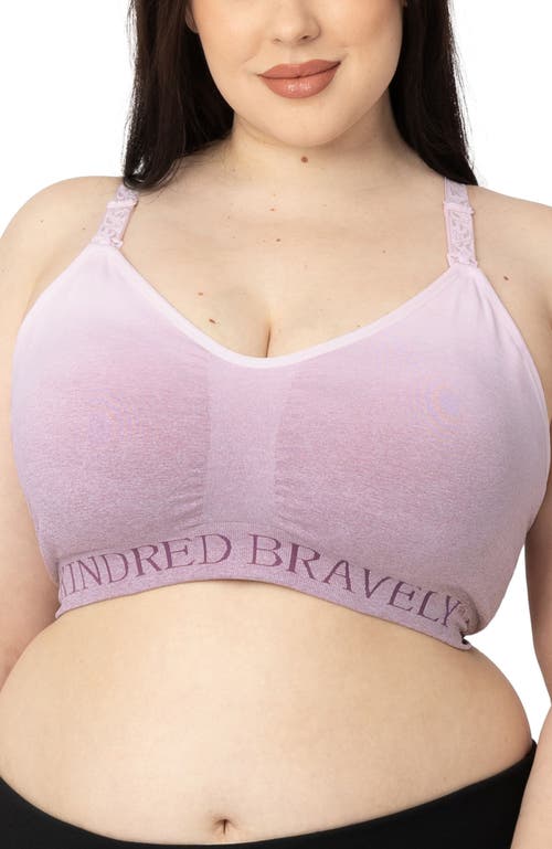 Kindred Bravely Busty Sublime Hands-free Pumping & Nursing Sports Bra In Purple