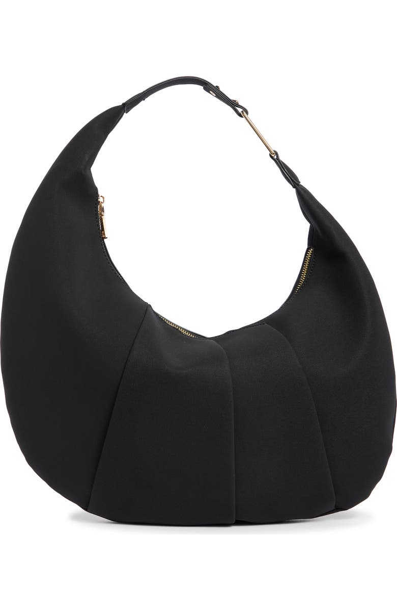 URBAN EXPRESSIONS HANDBAGS Faux Suede Hobo Bag, Main, color, Black