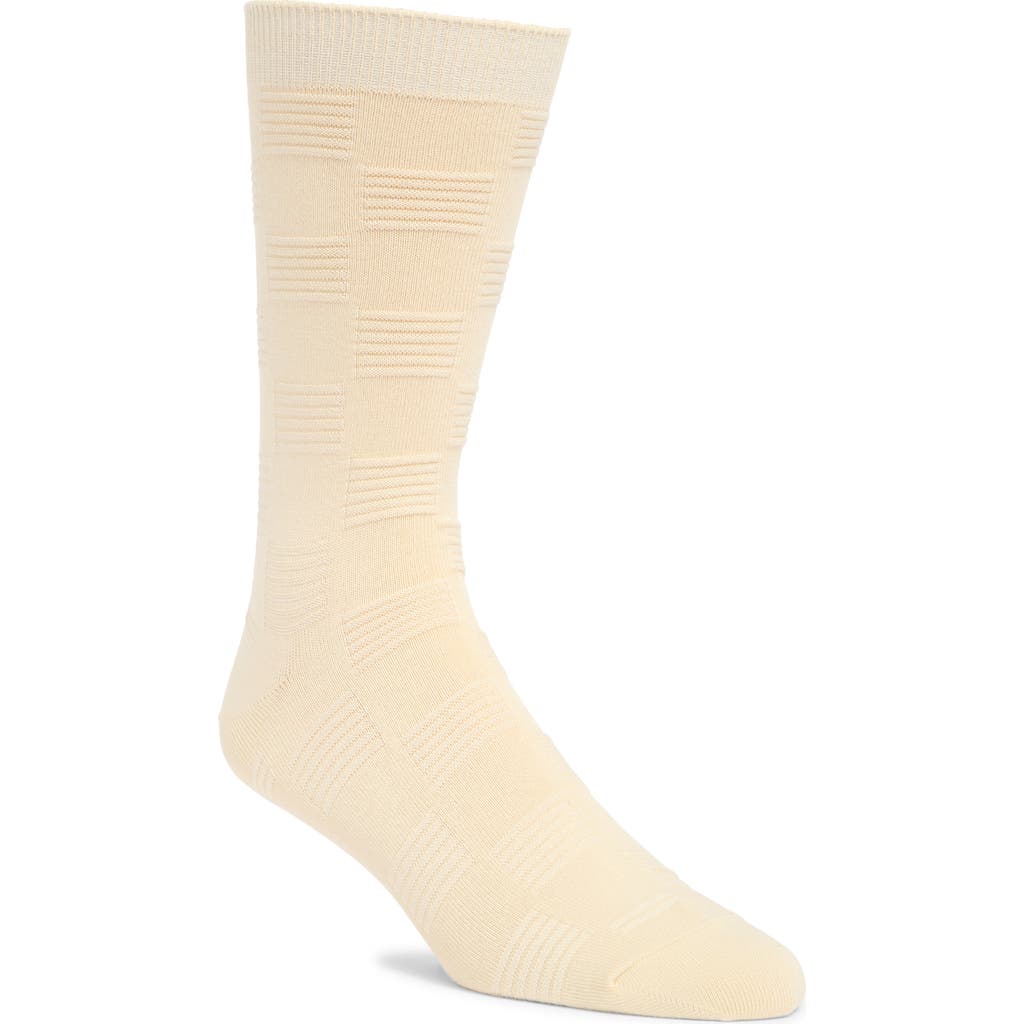 Nordstrom Textured Check Viscose Blend Socks