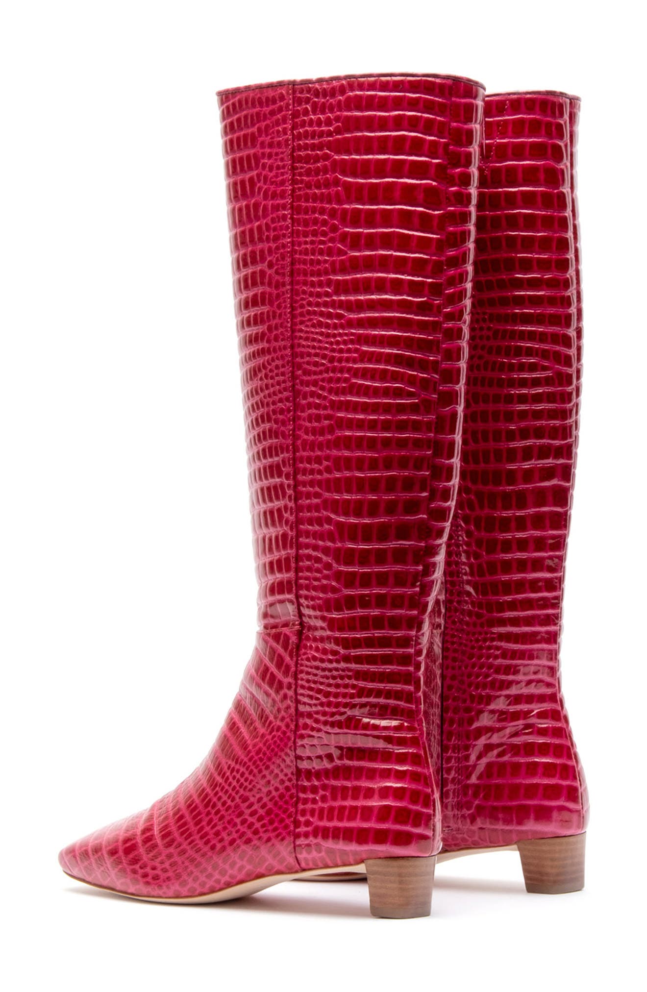 Mackie Knee High Boot, Alternate, color, BERRYDNU