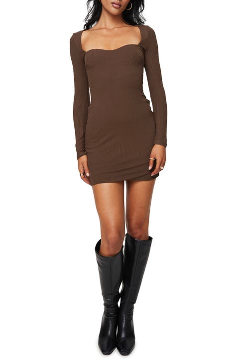 Five p.m. | Midnight Mini Dress Brown main image 0