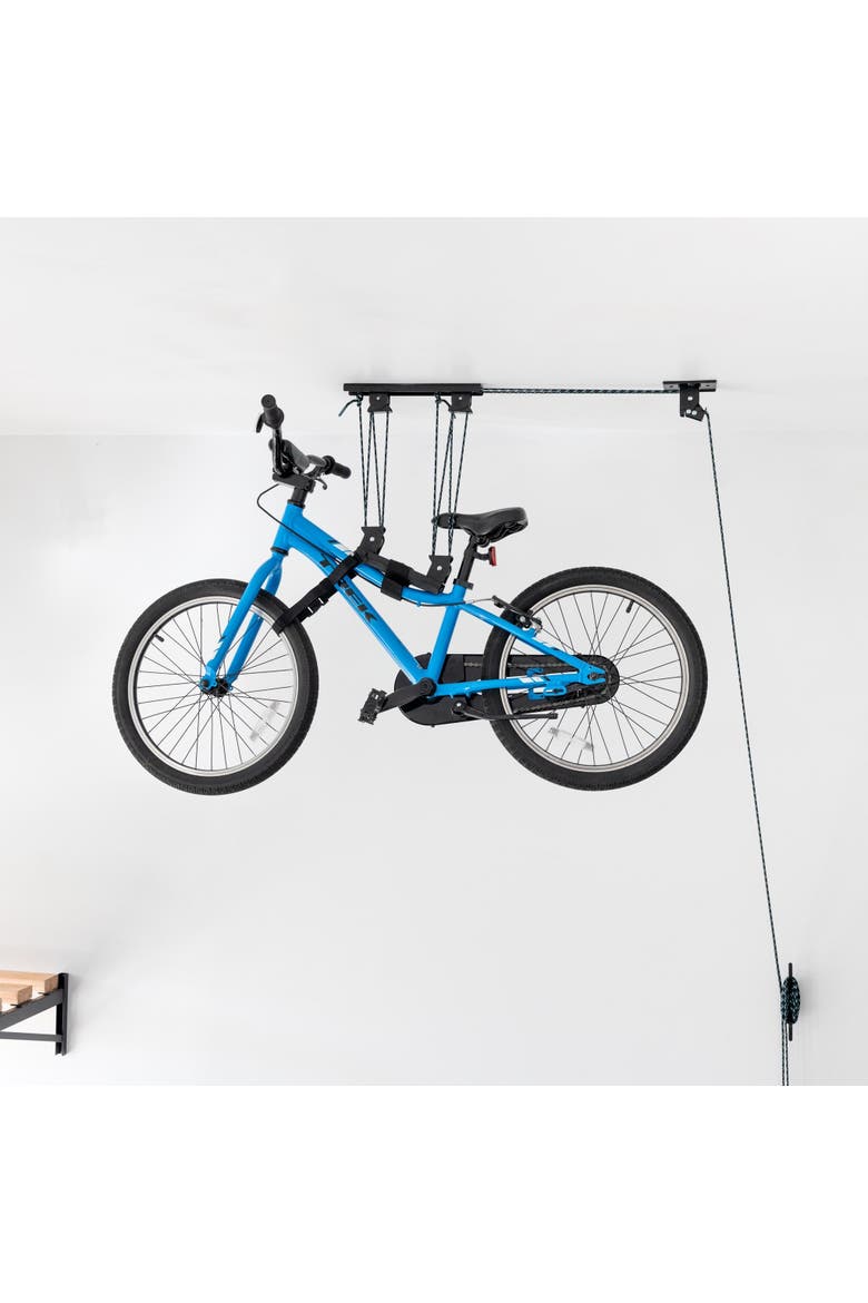 MaxAssist Bike Hoist | Overhead Bicycle Storage, Alternate, color, Black