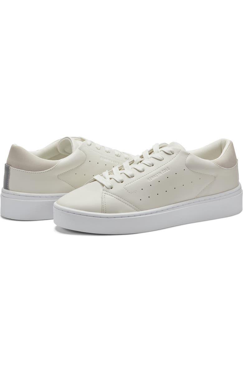 Kenneth Cole New York Nicco Low Top Sneaker, Alternate, color, Off White/ Agate Gray/ Silver