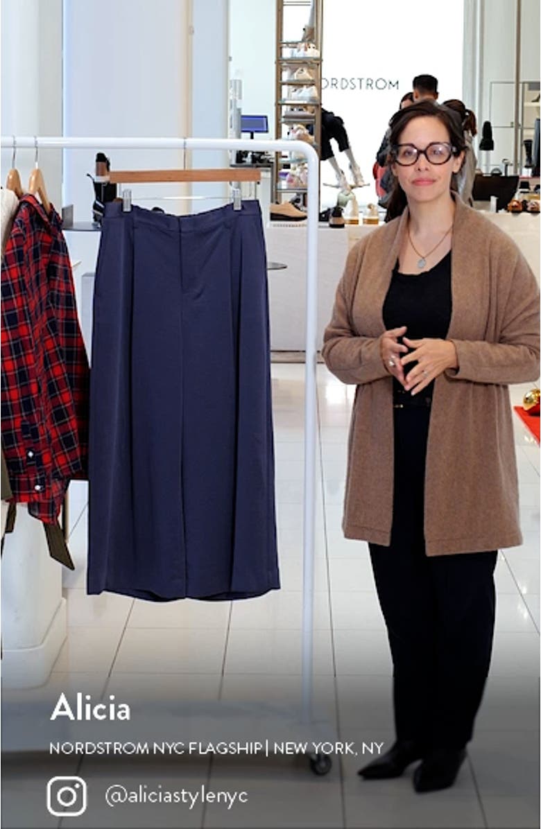 Mid Rise Satin Culottes, sales video thumbnail
