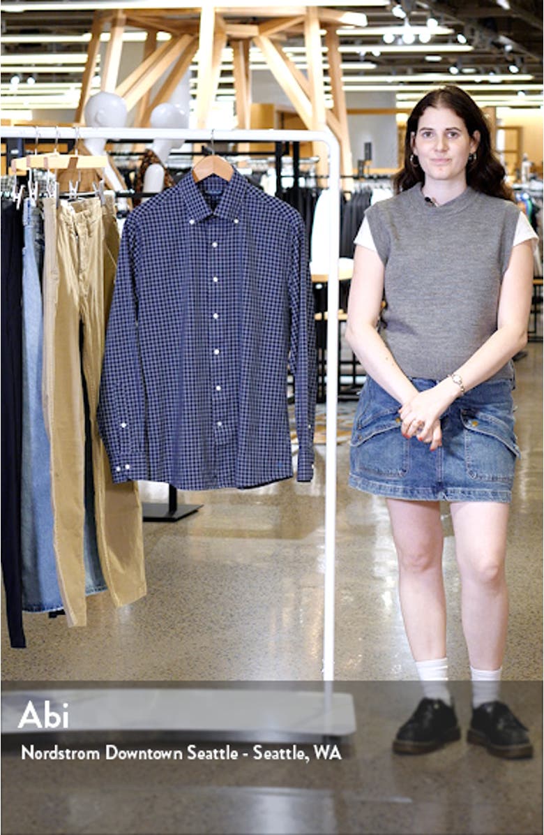 Orton Check Performance Button-Down Shirt, sales video thumbnail
