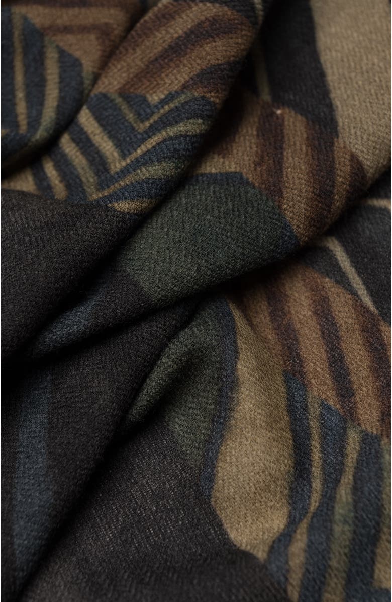 Elizabetta Corvara - Wool Scarf, Alternate, color, Charcoal