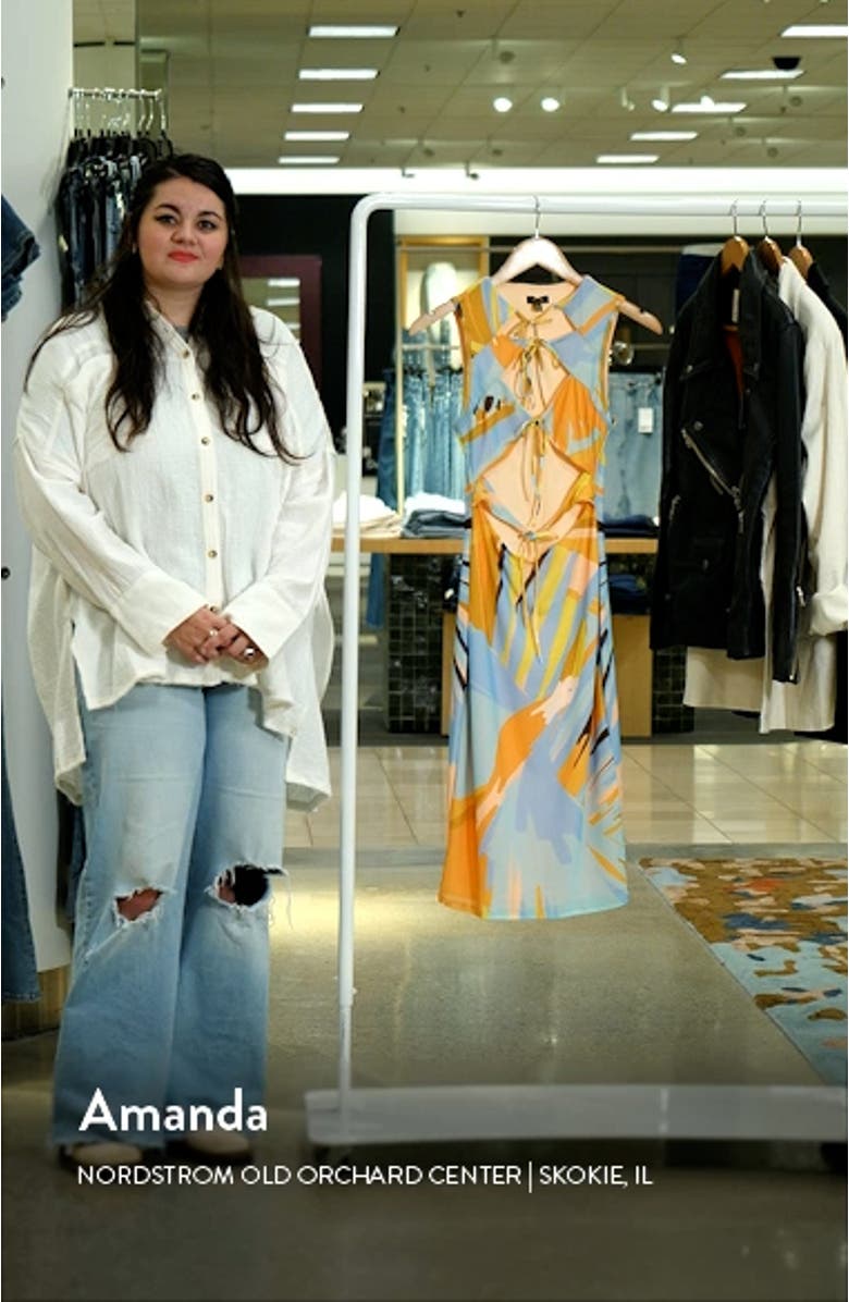 Rheana Cutout Detail Sheath Dress, sales video thumbnail