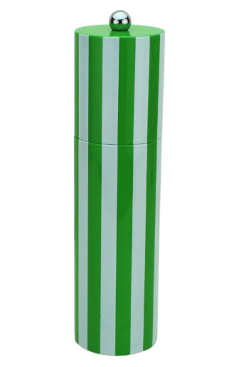 Addison Ross London Stripe Lacquer Wood Mill, Main, color, Leaf/White