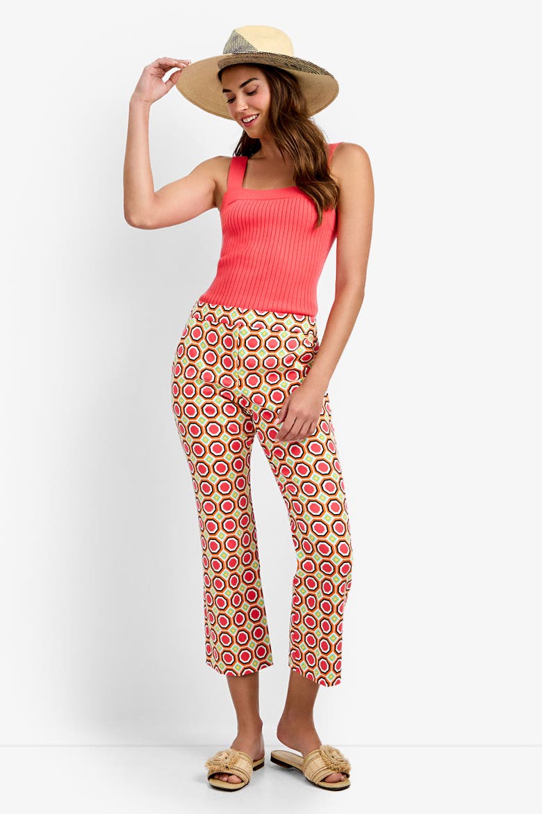 Lulu Cropped Pants, Alternate, color, Salerno