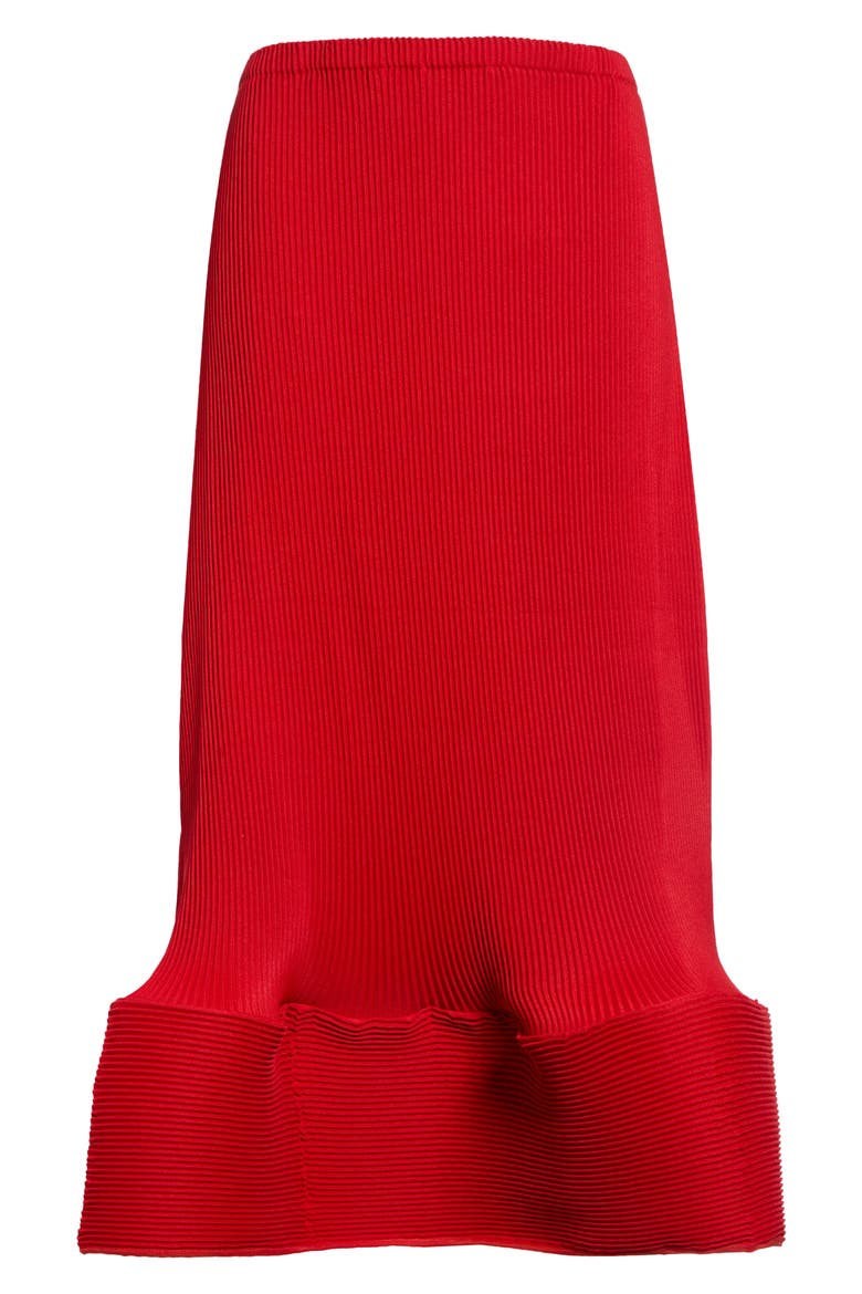 Wavy Ripple Skirt, Main, color, BOLD RED